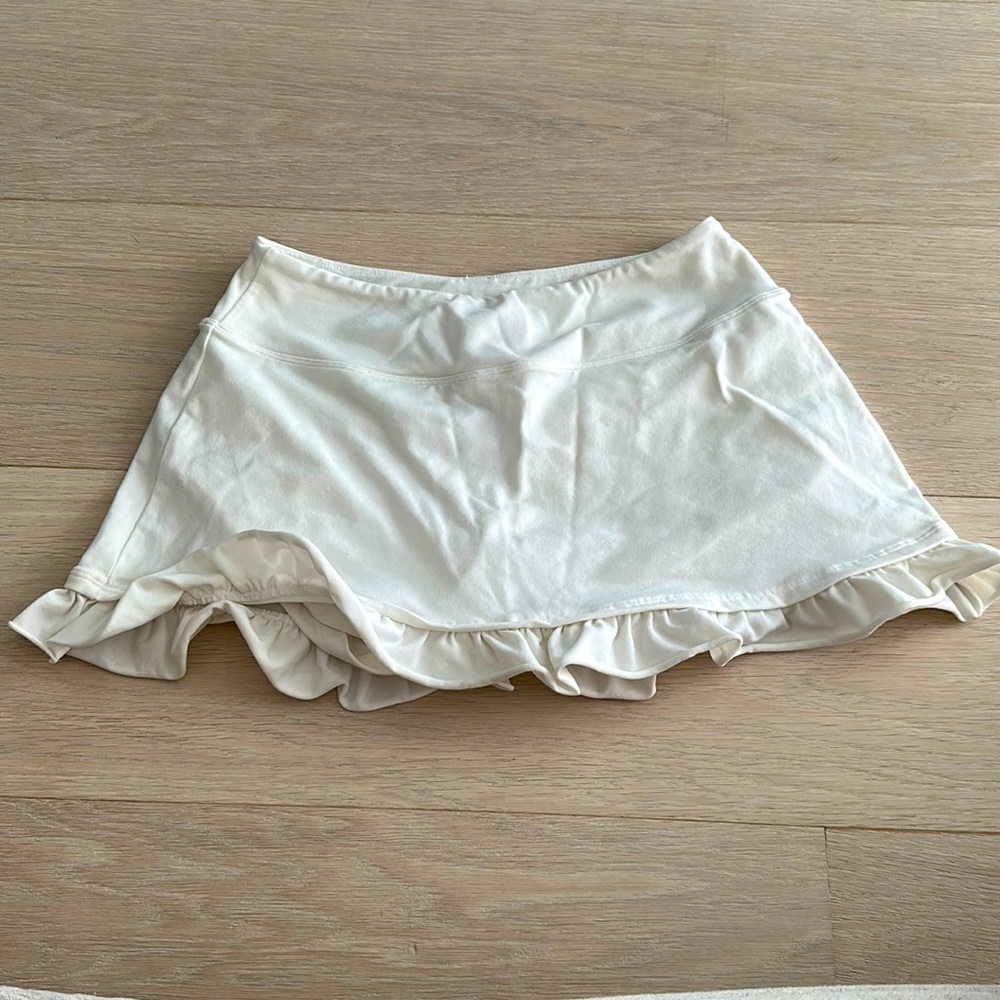 Tennis skirt white selling as is